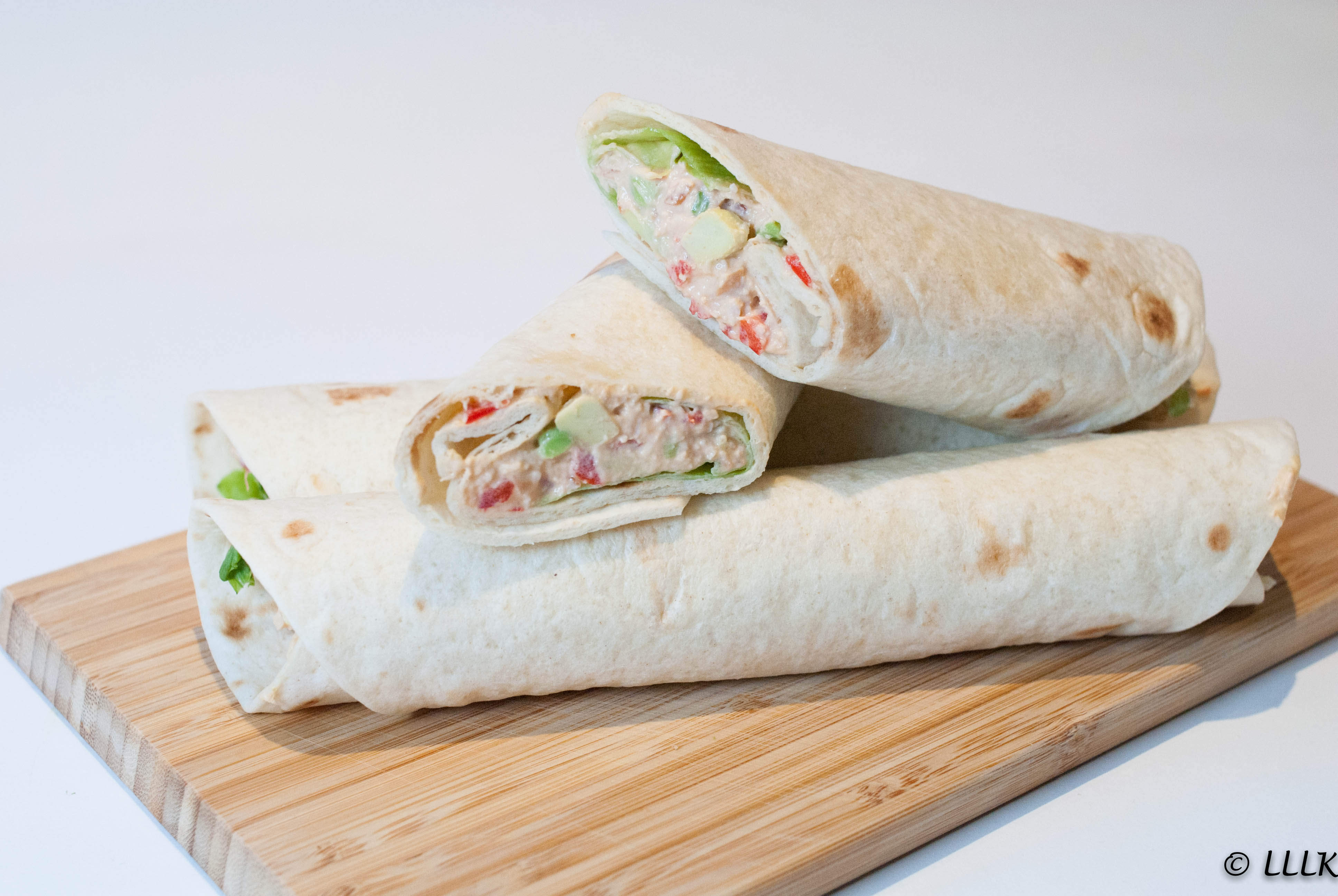 Wraps met gerookte kip
